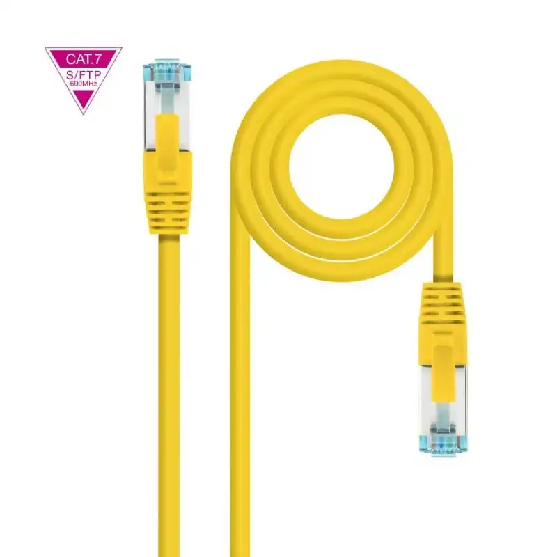 Original Cherry Cable de Red Ethernet Cat.7 Lszh Sftp Pimf Awg26 1m Amarillo