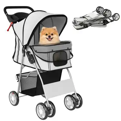 PawHut Carrito para Perro - Gris - PawHut - Comparador de precios