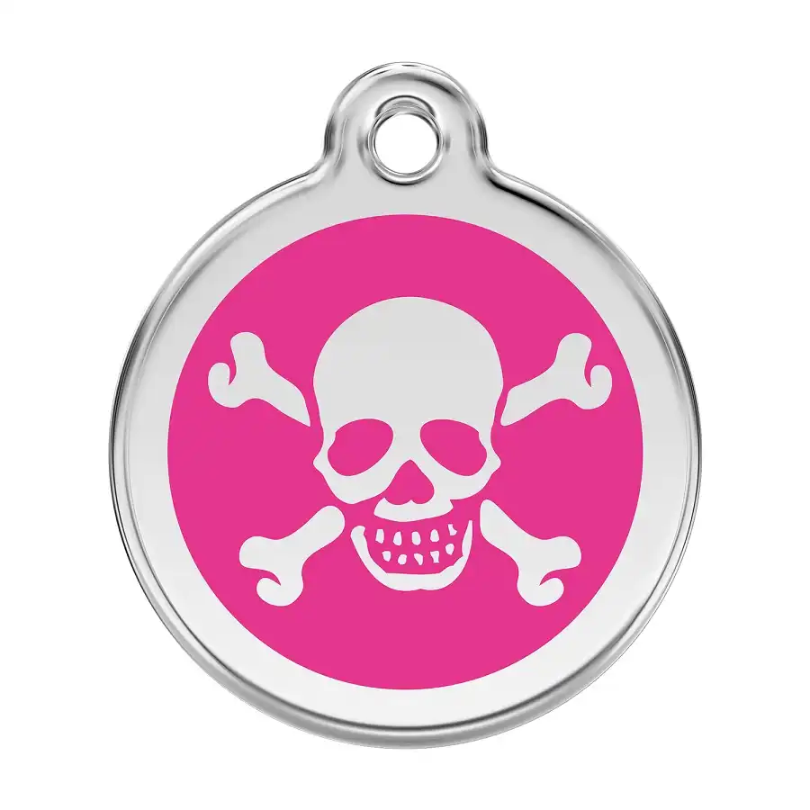 Placa identificativa Calavera Fucsia S - RedDingo - Comparador de precios