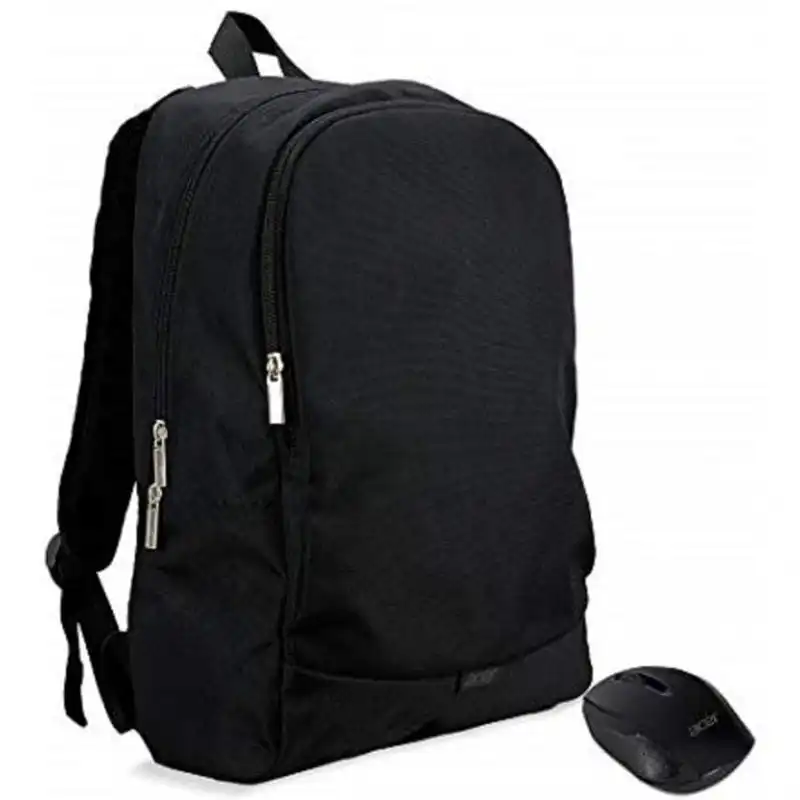 Acer NB Bag Mochila Negra para Portátil hasta 15.6" + Ratón Inalámbrico
