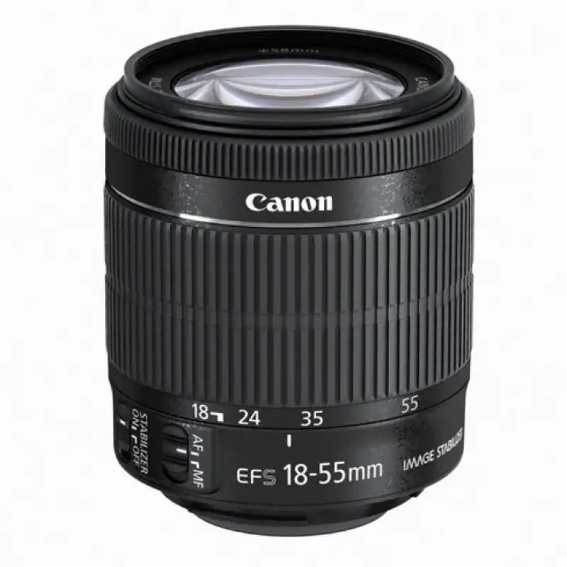 Canon EF-S 18-55mm f/3.5-5.6 IS STM Objetivo de Zoom Estándar con Estabilizador de la Imagen Negro