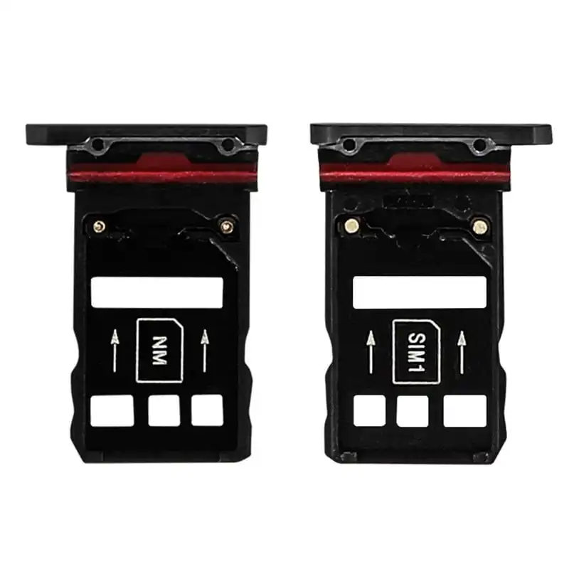 Clappio Repuesto Bandejas Tarjetas Nano SIM Negras para Huawei Mate 20 Pro