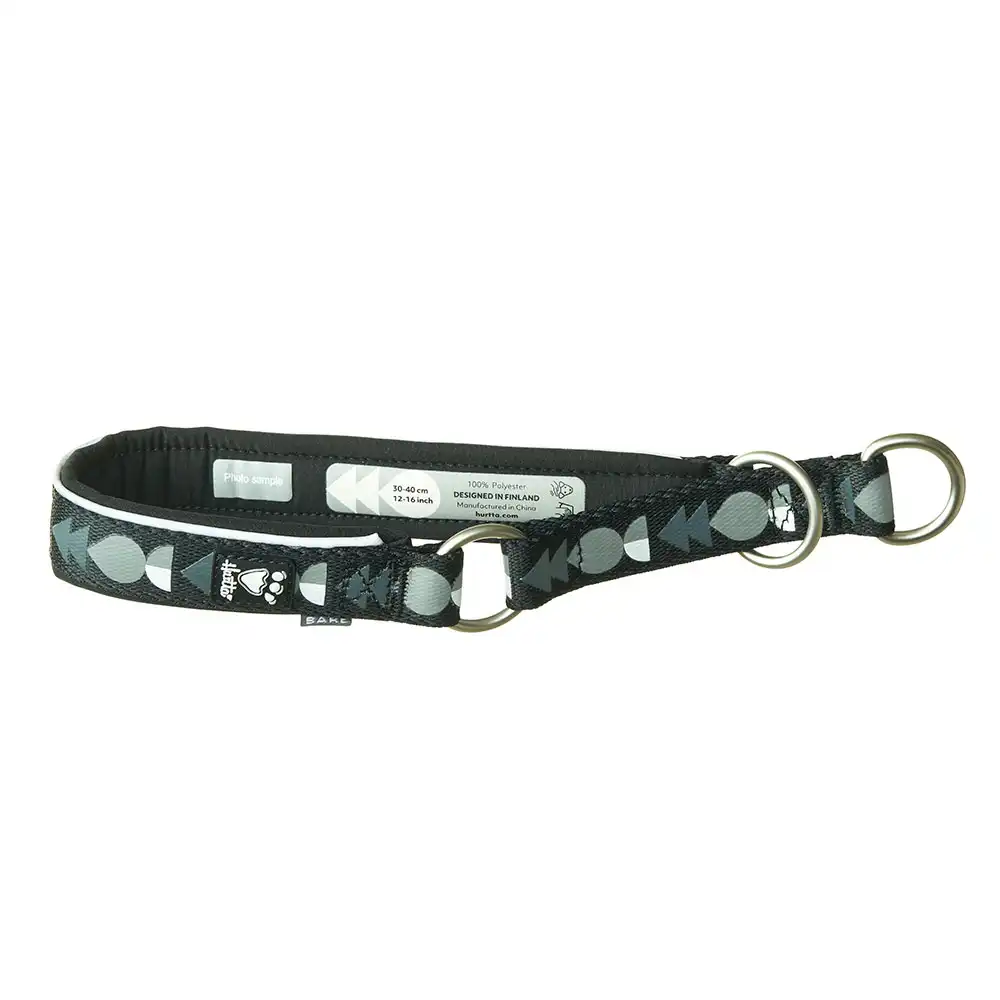 Collar anititirones Hurtta Bare carbón para perros - 37-42 cm contorno de cuello, 35 mm de ancho