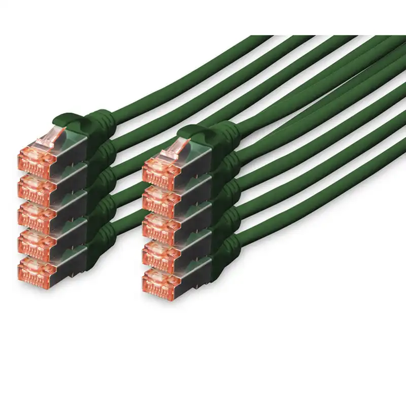 Digitus Cable de Red S-FTP Cat. 6 LSZH 0.5m Verde 10 Unidades
