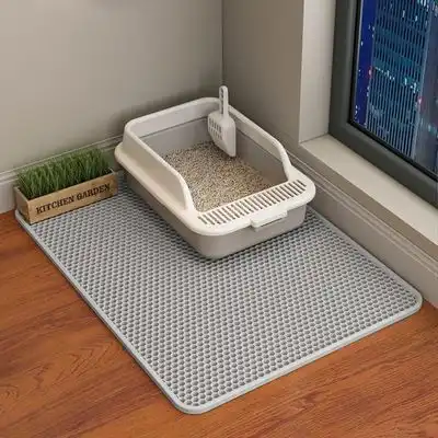 HausPets Alfombrilla para arena doble capa EVA 60x45 cm - Impermeable, gris - Gris. Una unidad. 60 x 45 cm. - HausPets - Comparador de precios