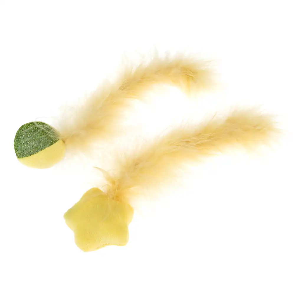 Set de juguetes para gatos TIAKI pelota y estrella - set de 2