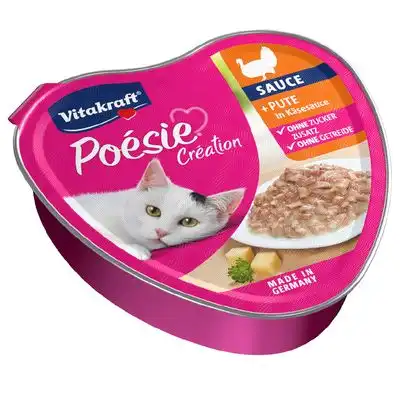 Vitakraft Poésie Création 15 x 85 g - Pavo en salsa de queso - Vitakraft - Comparador de precios