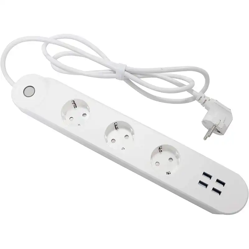 Denver SHP-300U Regleta Inteligente WiFi 3 Tomas + 4 USB