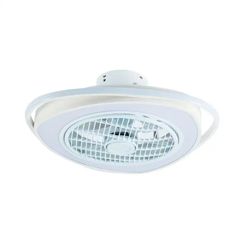Lumit Geneva Ventilador de Techo WiFi con Luz y Mando 70W 53.5cm Blanco