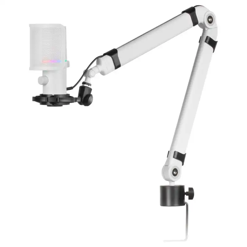 Mars Gaming MMIC-XT Micrófono de Estudio Profesional Alta Definición ARGB Blanco