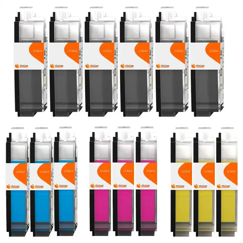 Pccom Essential Cartucho Tinta Compatible con Brother LC3213/LC3211 Negro/Cian/Magenta/Amarillo Pack 15