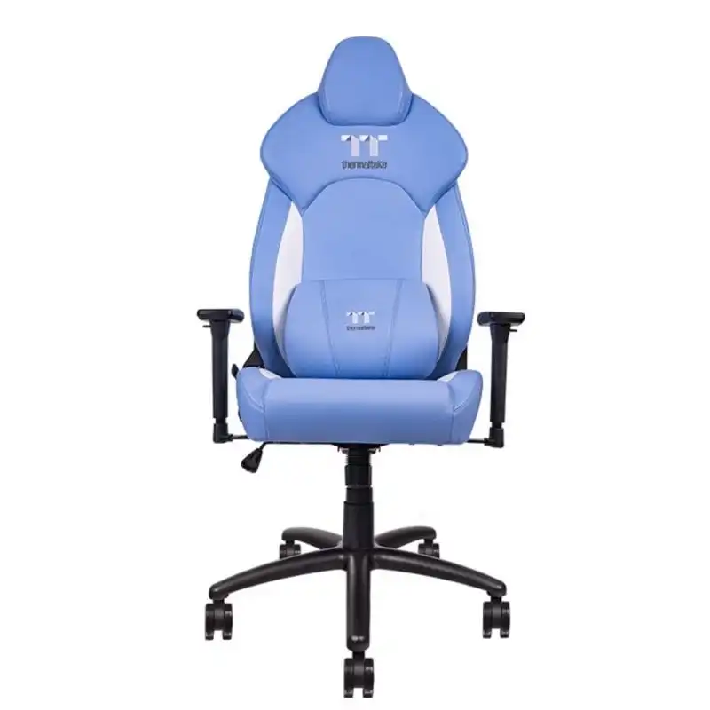 Thermaltake GGC-VCO-LWLWDS-01 V-Comfort Silla Gaming Azul/Blanca