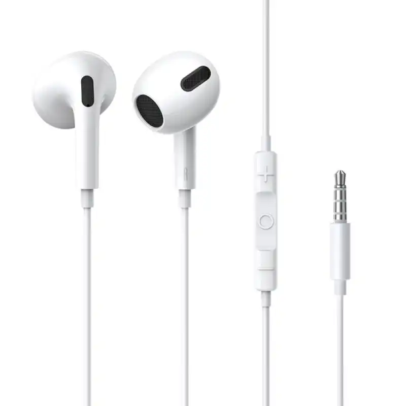 Baseus Encok H17 Auriculares Intrauditivos con Cable Jack 3.5mm Blancos