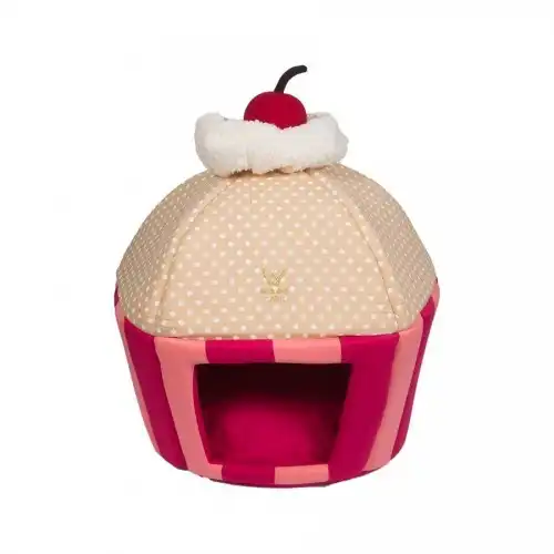 Cama Cupcake Woof para perros color Rosa