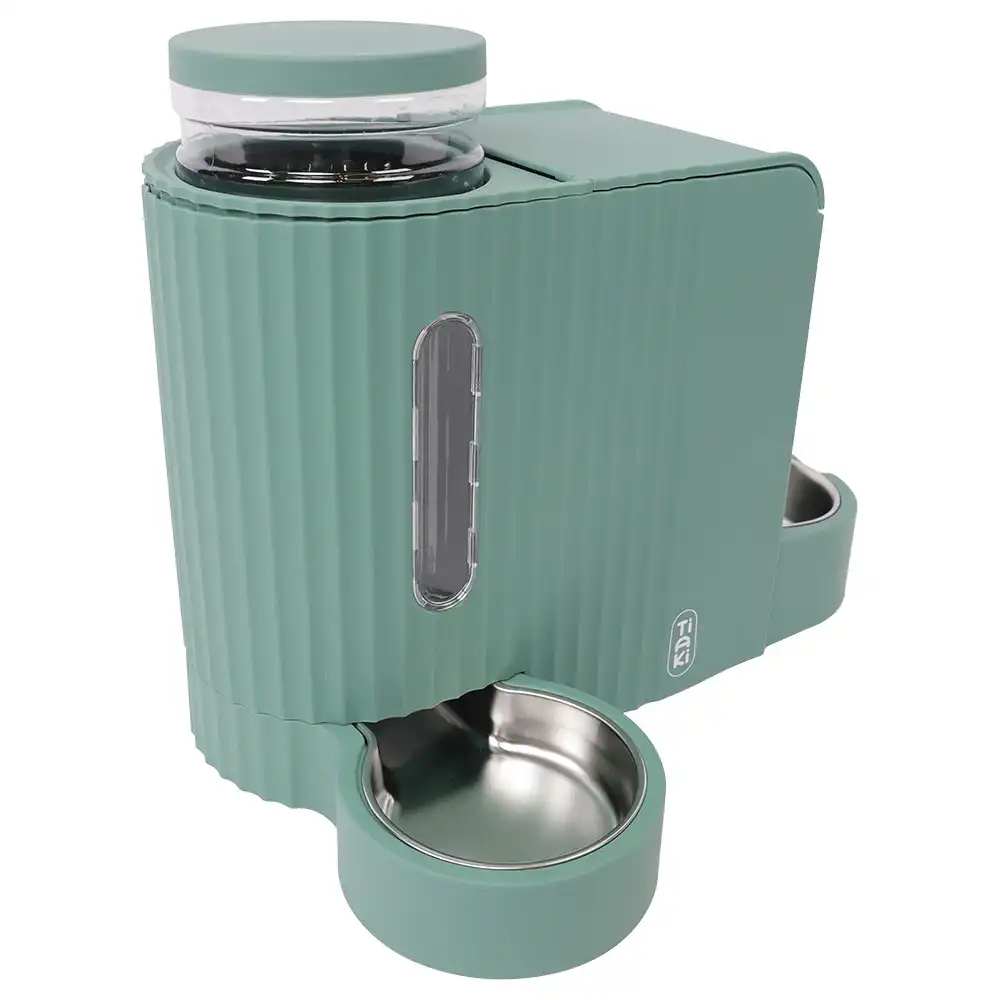 Dispensador de agua y comida TIAKI PERFECT FIT - Comedero 1,3 kg + bebedero 3 l - TIAKI - Comparador de precios