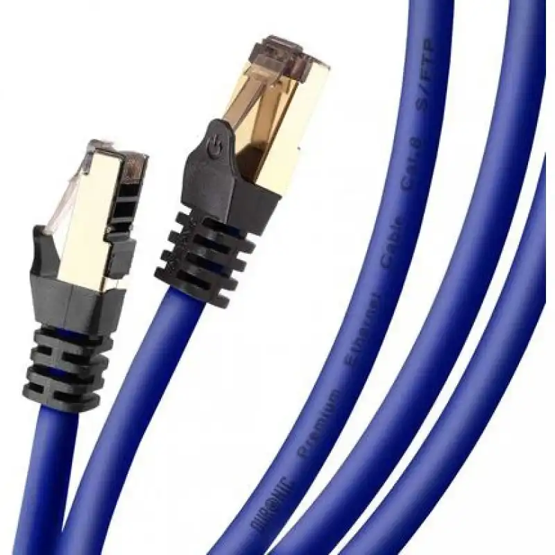 Duronic Cable de Red SFTP Cat8 1m Azul