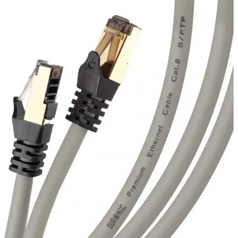 Duronic Cable de Red SFTP Cat8 3m Gris