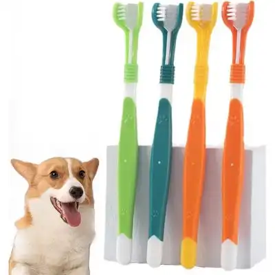 HausPets 4 cepillos de 3 lados perro gato - 4 piezas - HausPets - Comparador de precios