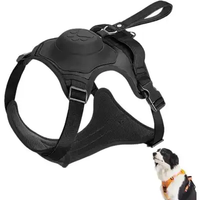 Pawffee Automatisches Hundegeschirr M schwarz mit ausziehbarer Leine - 1 pieza - Pawffee - Comparador de precios