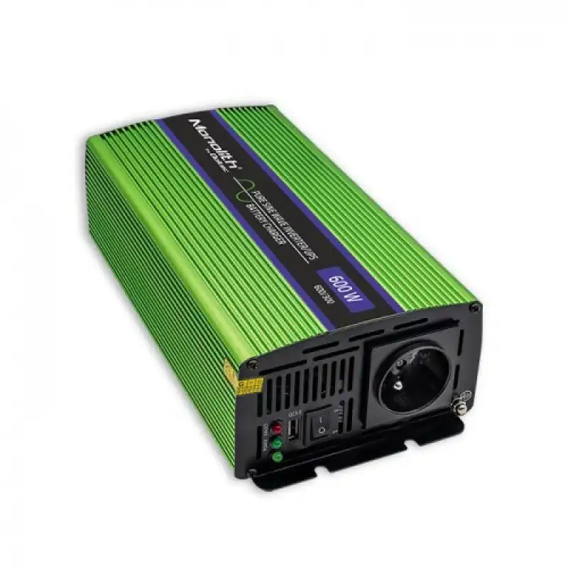 Qoltec Monolith Inversor de Corriente 600 W Verde
