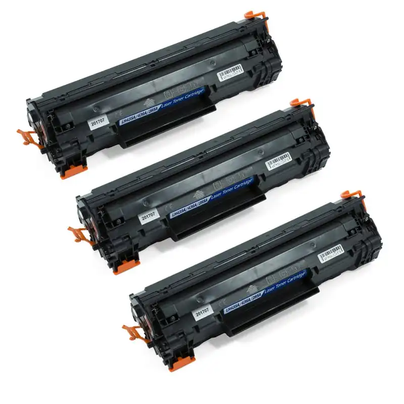 Zipzap Tóners Compatibles con HP CB435A/CB436A/CE285 Negro Pack 3