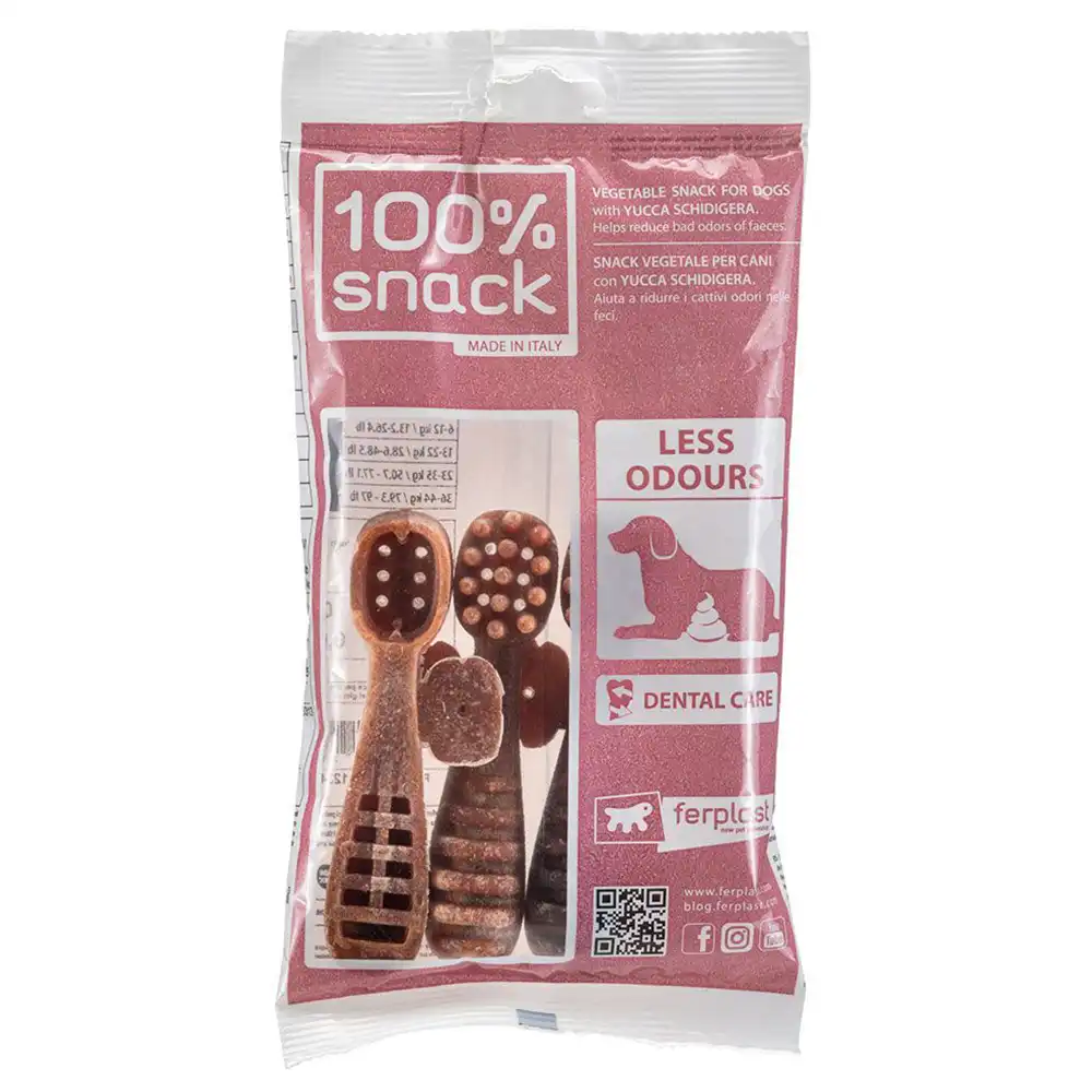 Cepillo de dientes para perros Ferplast Yucca - M: para perros medianos (12 - 25 kg)