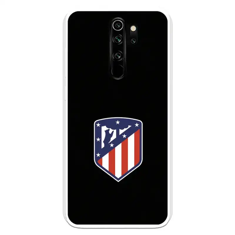 Funda Licencia Oficial Atlético de Madrid Escudo Fondo Negro para Xiaomi Redmi Note 8 Pro