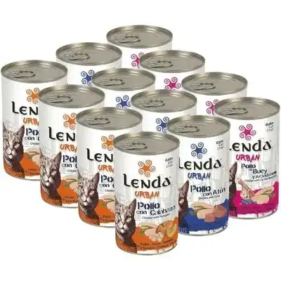 Lenda Urban Pack Degustación Comida Húmeda para Gatos - 12 x 400 g - Lenda - Comparador de precios