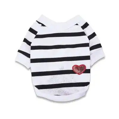 MCBOSON Camiseta de rayas para perros - ropa para perros - Blanco - XS - Mcboson - Comparador de precios