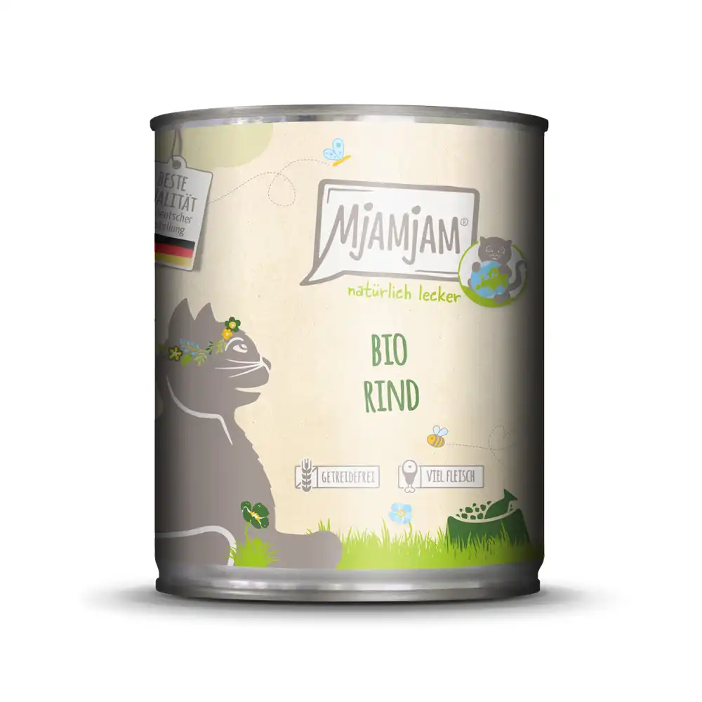 MjAMjAM Naturally Delicious 6 x 800 g - Vacuno ecológico