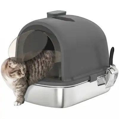 PawHut Arenero para Gato - Gris Oscuro - PawHut - Comparador de precios