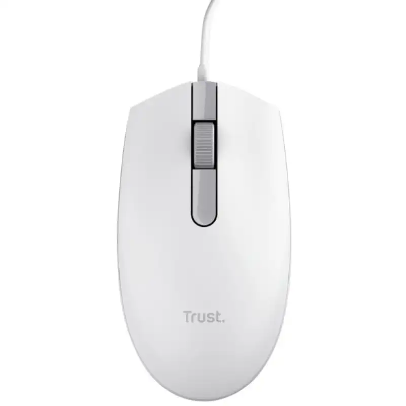 Trust TM-101 Ratón USB 1200 DPI Blanco