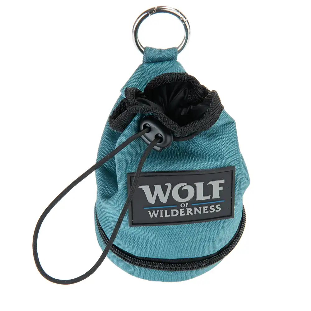 Bolsa para snacks Wolf of Wilderness para perros - 10 x 15 cm (diám. x Al)