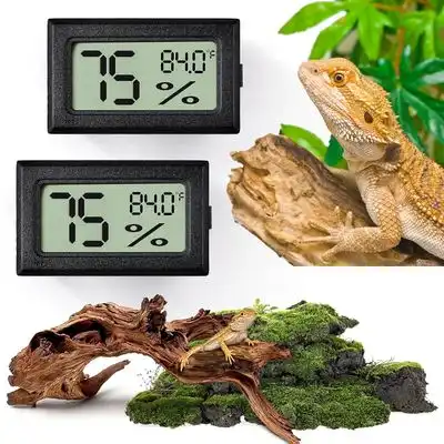ZooVenture Termómetro digital para reptiles, 2 unidades, LED - Negro (Fahrenheit) - Zooventure - Comparador de precios