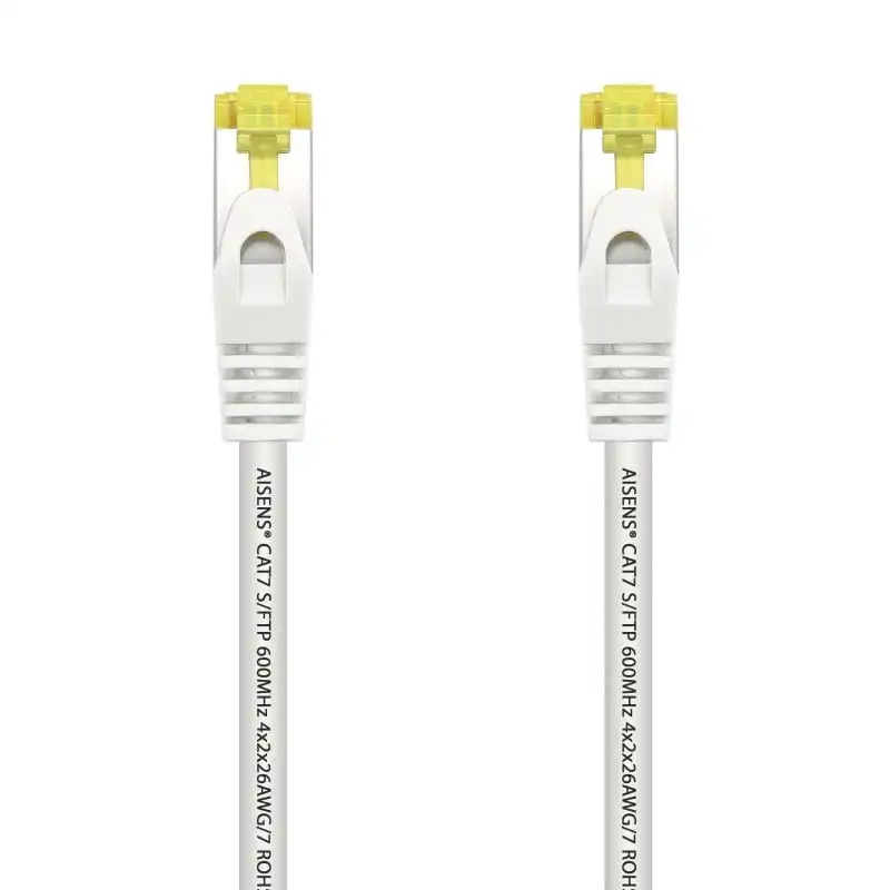 Aisens Cable de Red S/FTP RJ45 Cat.7 25cm Blanco
