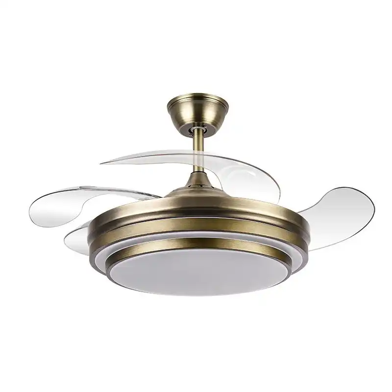 Fabrilamp Ibe Ventilador de Techo Moderno con Motor DC Silencioso 72W Cuero