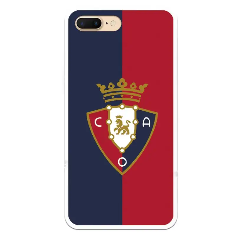 Funda Licencia Oficial CA Osasuna Escudo Fondo Bicolor para iPhone 8 Plus
