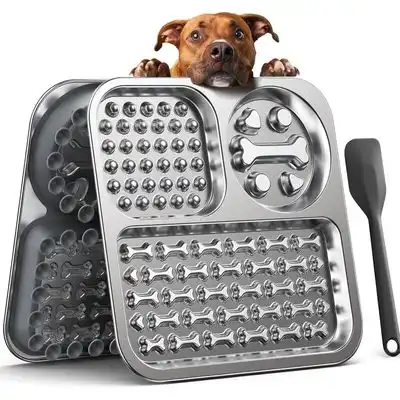 HausPets Alfombrilla acero inoxidable lamer perros ventosas antigoteo - Artículo 1 - HausPets - Comparador de precios