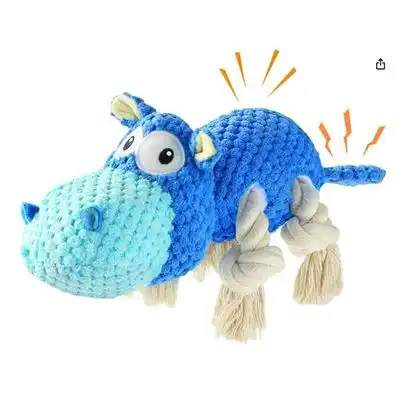 IntiMeg  de peluche para perros con forma de hipopótamo - Artículo 1 - IntiMeg - Comparador de precios