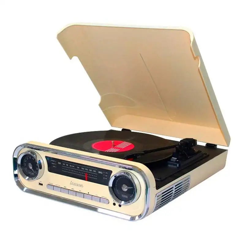 Lauson 01TT17 Tocadiscos Bluetooth Beige Vintage
