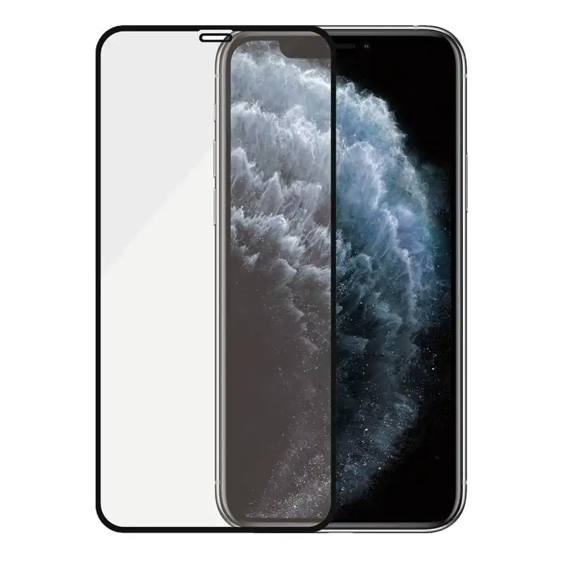Panzer Glass Protector Cristal Templado Antibacteriano Negro para iPhone X/Xs/11 Pro