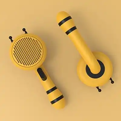 Pawffee Cepillo de aseo amarillo autolimpiante: para perros y gatos. - 1 pieza - Pawffee - Comparador de precios