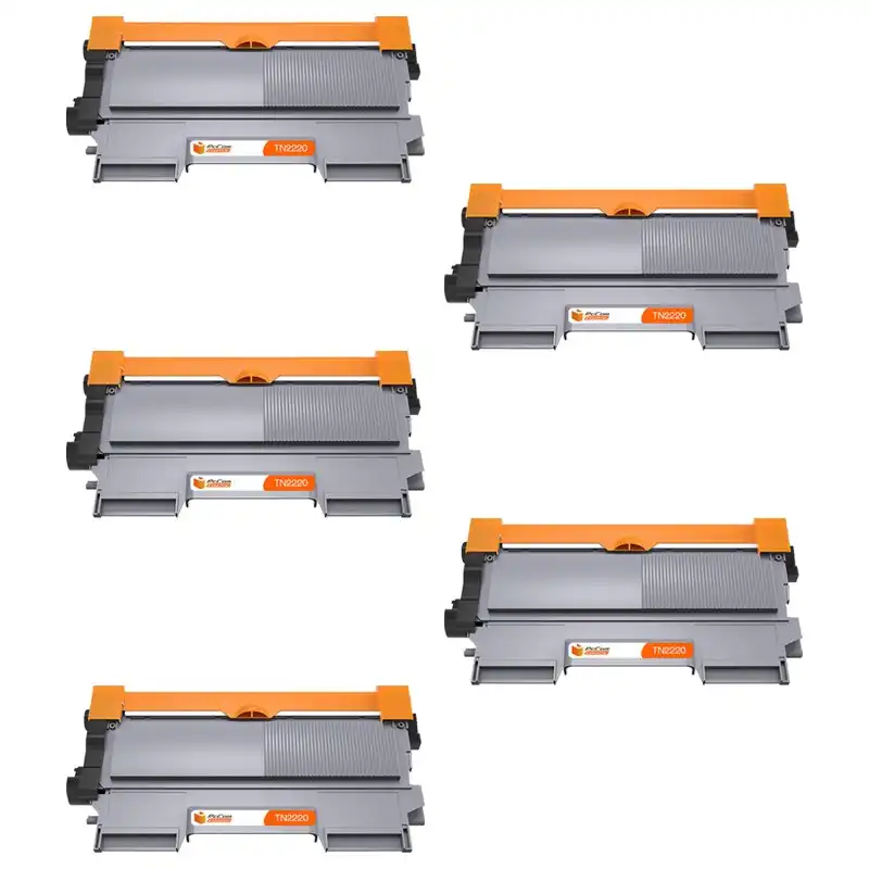 Pccom Essential Tóner Compatible Brother TN2220/TN2210/TN2010/TN450 Negro Pack 5