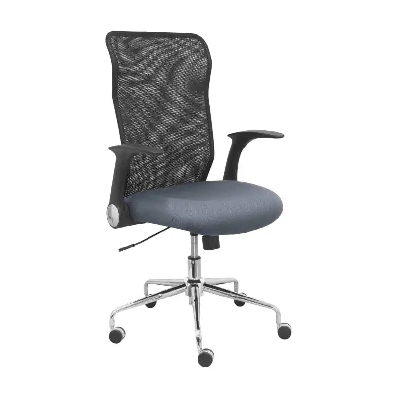 Piqueras y Crespo Minaya Silla Respaldo Malla Negro Asiento Bali Gris Oscuro
