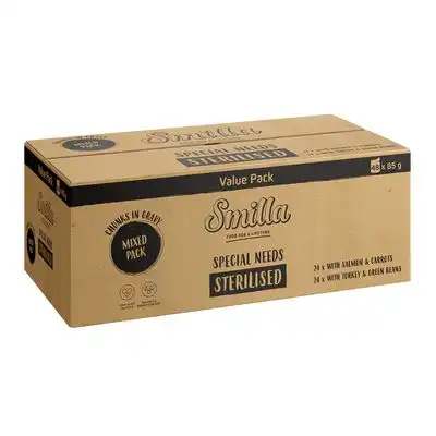 Smilla Bocaditos Sterilised en bolsitas con verduras - Pack mixto (48 x 85 g) - Pack Ahorro - Smilla - Comparador de precios