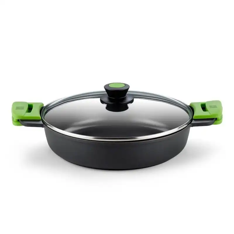 BRA Prior Cacerola Baja con Tapa Cristal 36cm Teflón