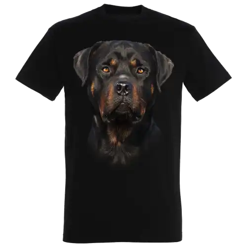 Camiseta Ralf Nature Rottweiler color negro