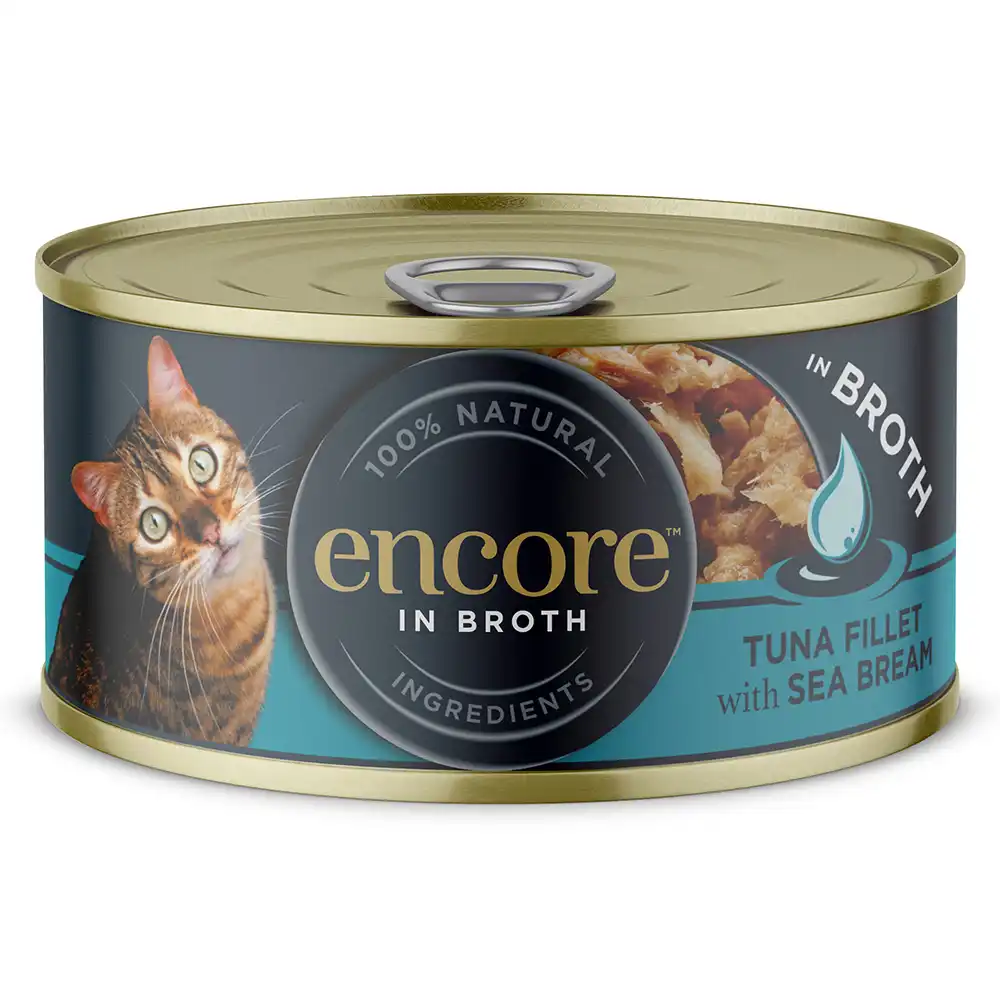 Encore en latas 16 x 70 g comida húmeda para gatos - Atún con dorada