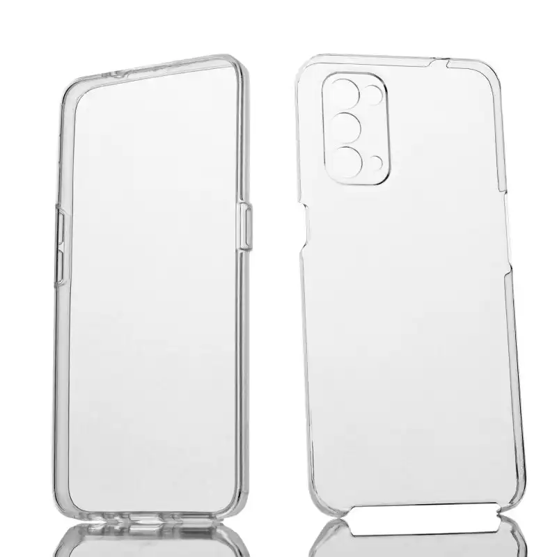 Max Power Digital Funda Doble Cara 360 Grados Silicona Transparente Para Oppo Find X3 Lite
