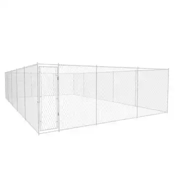 Perrera De Exterior | Jaula Para Perro | Parque Para Mascotas De Acero Galvanizado 950x570x185 Cm Cfw783970